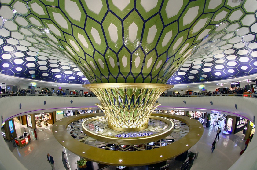 Новый интерьер терминала Абу Даби
