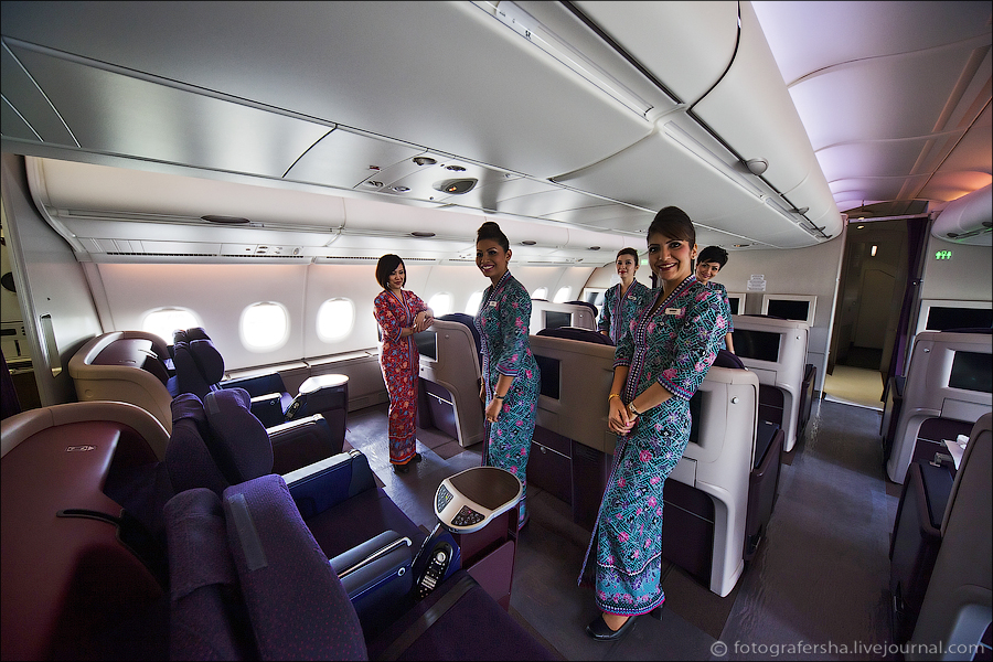 Экскурсия по А380 Malaysia Airlines