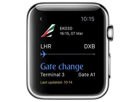 Эмирейтс запускает приложение для Apple Watch