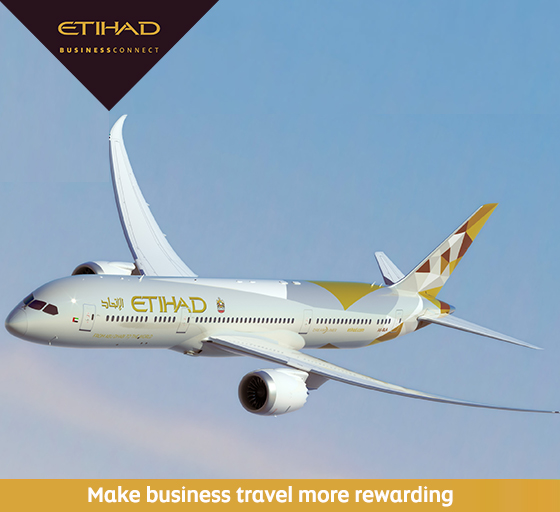 Etihad Airways подарит 20 000 миль за регистрацию в BusinessConnect