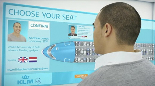 KLM предлагает пассажирам выбирать попутчика