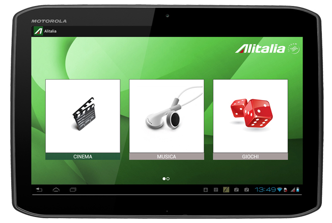 Клиенты Alitalia теперь будут с планшетами Motorola