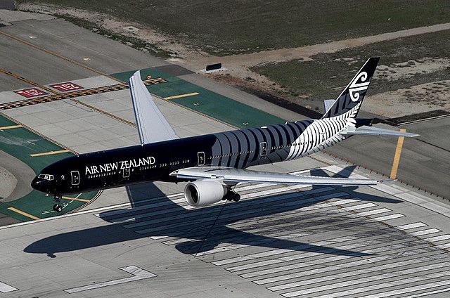 Боинг-Зебра новозеландской авиакомпании